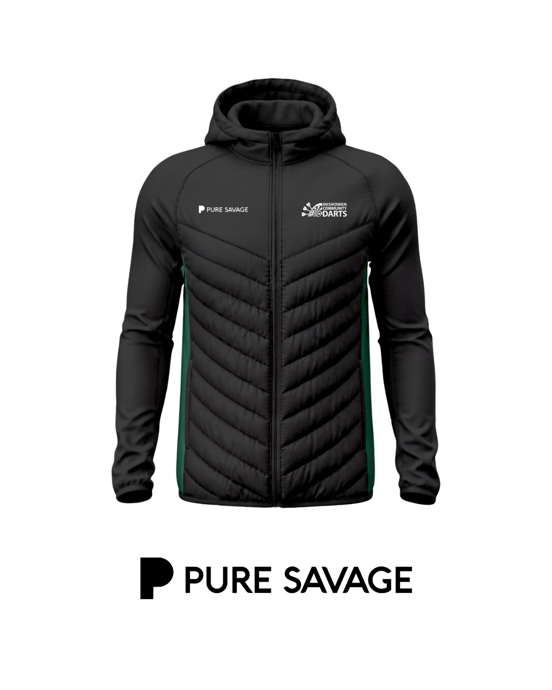 Inishowen Community Darts Hooded Hybrid Jacket