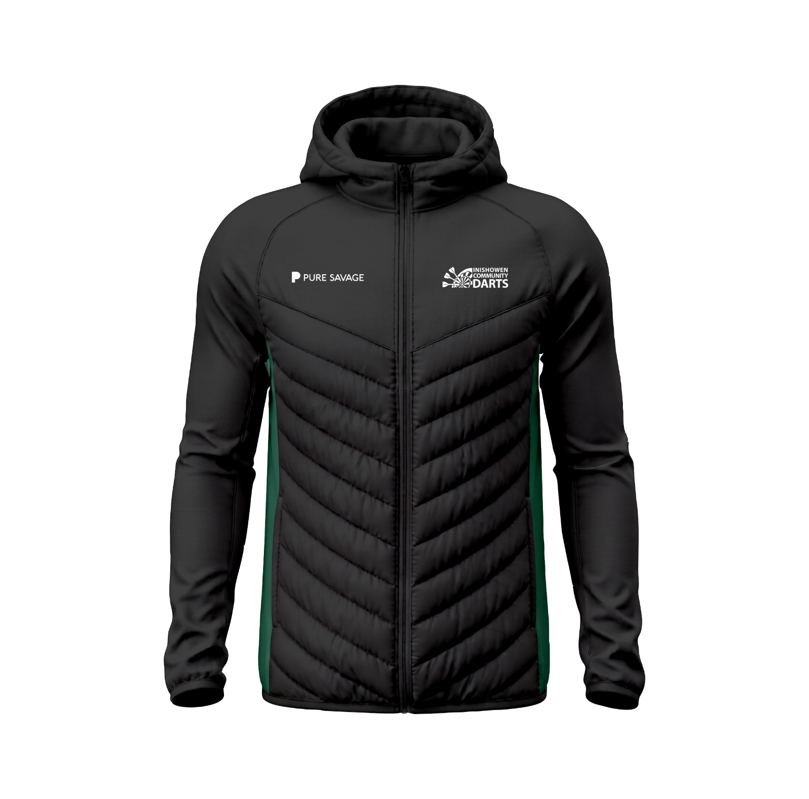 Inishowen Community Darts Hooded Hybrid Jacket - Image 2
